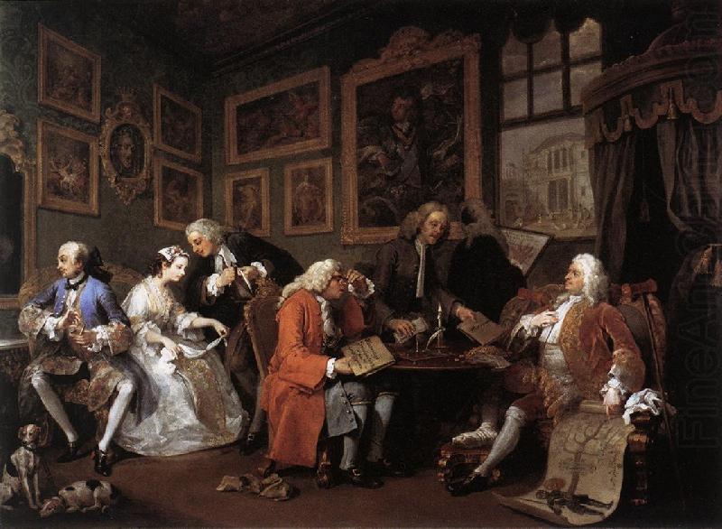 HOGARTH, William Marriage a la Mode 1 china oil painting image